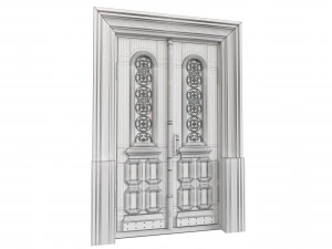 Entrance classic door 114 3D Model