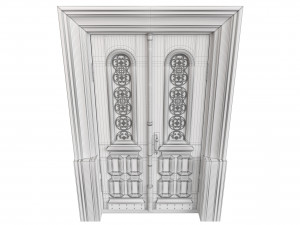 Entrance classic door 114 3D मॉडल