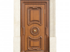 Entrance classic door 115 3D Model