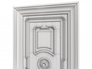 Entrance classic door 115 3D Model