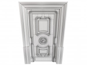Entrance classic door 115 3D Model
