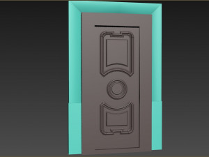 Entrance classic door 115 3D Model