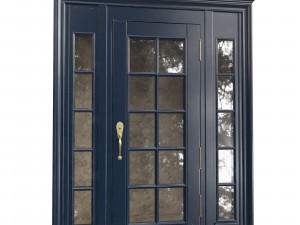 Entrance classic door 116 3D Model