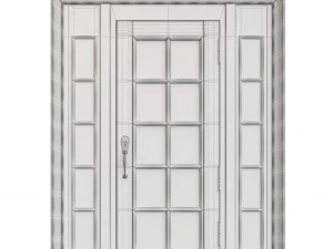 Entrance classic door 116 3D Model
