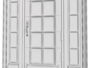 Entrance classic door 116 3D Model