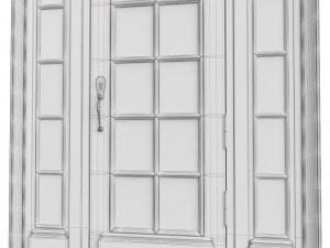 Entrance classic door 116 3D Model