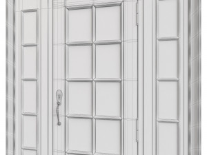 Entrance classic door 116 3D Model