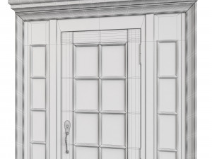 Entrance classic door 116 3D Model