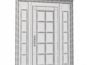 Entrance classic door 116 3D Model