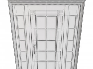 Entrance classic door 116 3D Model