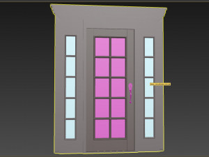 Entrance classic door 116 3D Model