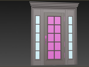 Entrance classic door 116 3D Model