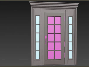 Entrance classic door 116 3D Model
