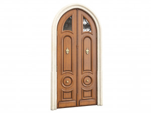 Entrance classic door 117 Modèle 3D