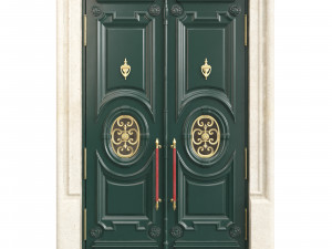 Entrance classic door 118 3D Model