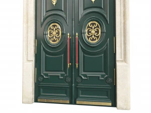 Porta cl&aacute;ssica de entrada 118 Modelo 3D