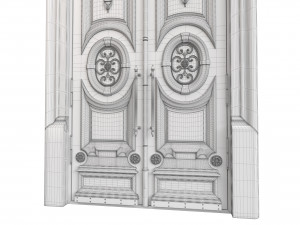 Entrance classic door 118 3D-Modell