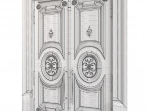 Entrance classic door 118 3D-Modell