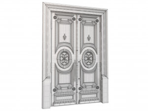 Entrance classic door 118 3D-Modell