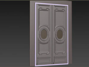 Porta cl&aacute;ssica de entrada 118 Modelo 3D