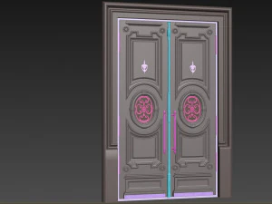 Porta cl&aacute;ssica de entrada 118 Modelo 3D