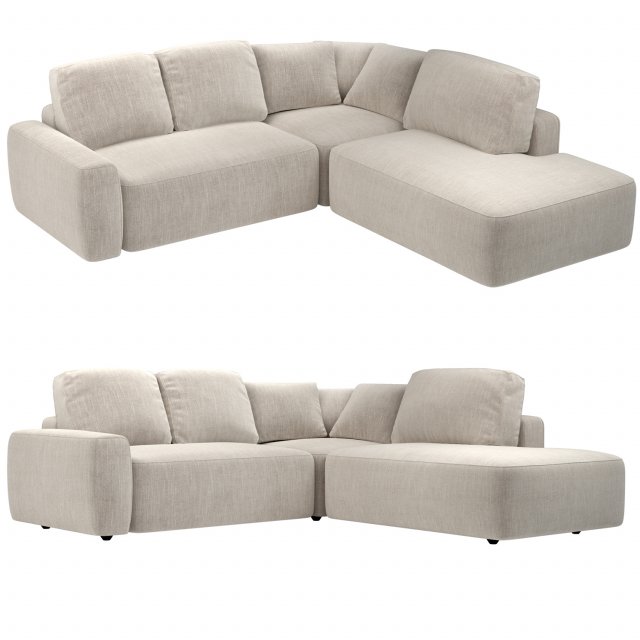Sofa EGOIST PAFFUTO 3D Model .c4d .max .obj .3ds .fbx .stl .blend 