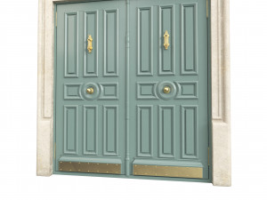 Entrance classic door 119 Model 3D