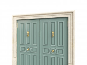 Entrance classic door 119 Model 3D
