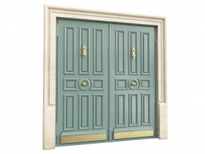 Entrance classic door 119 Model 3D