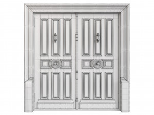 Entrance classic door 119 Model 3D