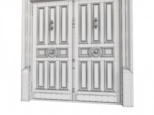Entrance classic door 119 Model 3D