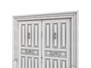 Entrance classic door 119 Model 3D