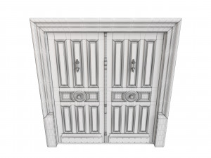 Entrance classic door 119 Model 3D