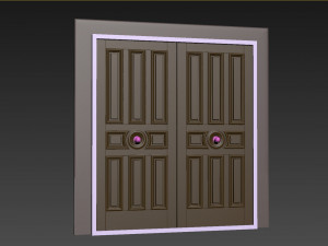 Entrance classic door 119 Model 3D