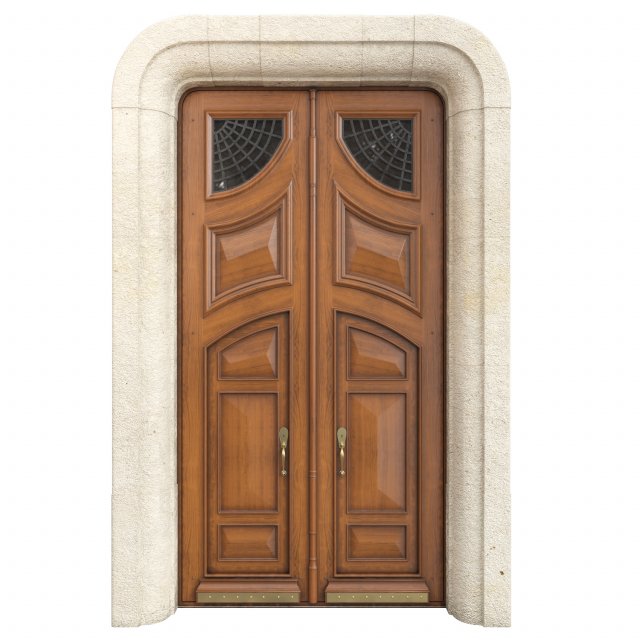Entrance classic door 120 3D 模型 .c4d .max .obj .3ds .fbx .stl .blend 