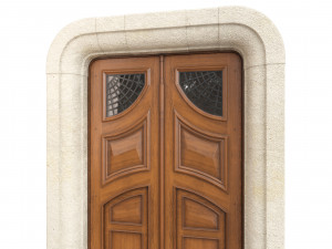 Entrance classic door 120 3D 模型