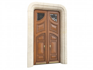 Entrance classic door 120 3D 模型