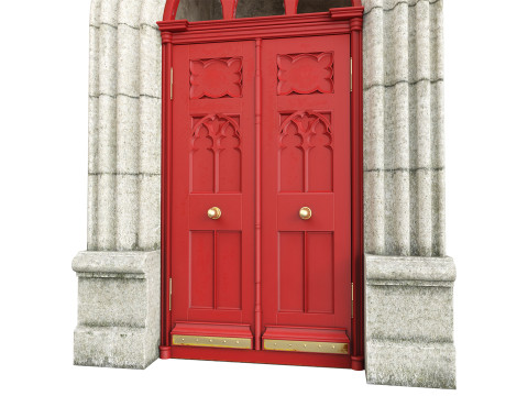 Entrance classic door 121 Modèle 3D