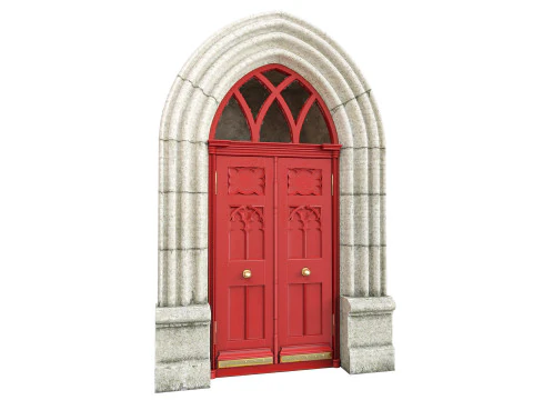 Entrance classic door 121 3D Model