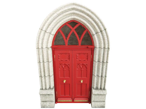 Entrance classic door 121 3D Model