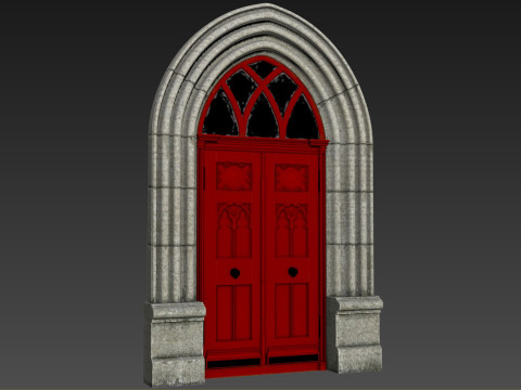 Entrance classic door 121 Modèle 3D