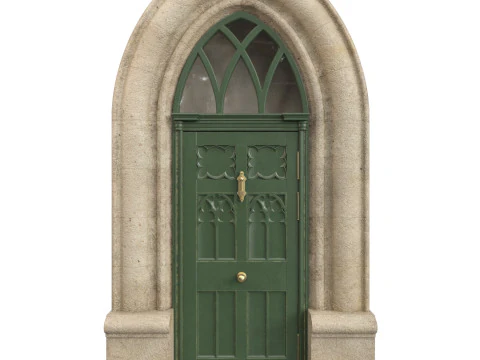 Porte d'entr&eacute;e classique 122 Modèle 3D