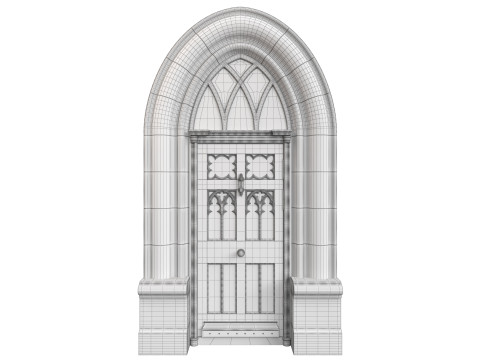 Entrance classic door 122 3Dモデル
