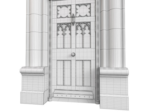 Entrance classic door 122 3Dモデル