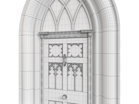 Entrance classic door 122 3Dモデル