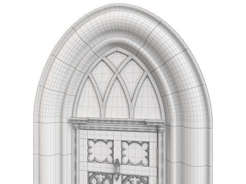 Entrance classic door 122 3Dモデル