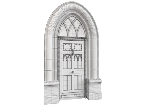 Entrance classic door 122 3Dモデル