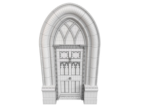 Entrance classic door 122 3Dモデル
