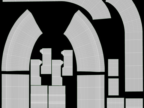 Entrance classic door 122 3Dモデル