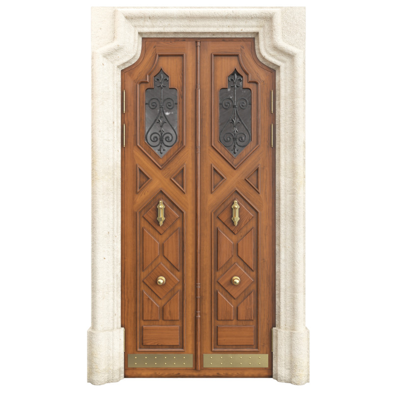 Entrance classic door 123 3D मॉडल .c4d .max .obj .3ds .fbx .stl .blend 